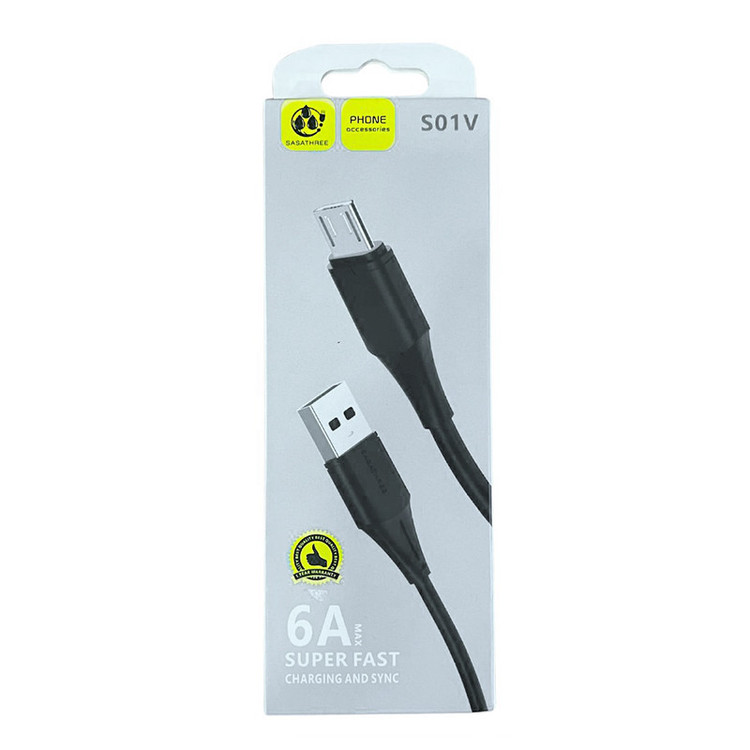 کابل تبدیل USB به Micro USB ساساتری مدل S01V طول 1 متر