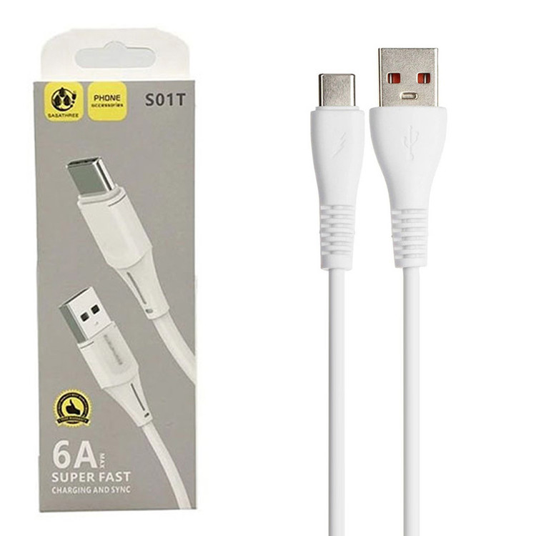 کابل تبدیل USB به USB-C ساساتری مدل S01T طول 1 متر